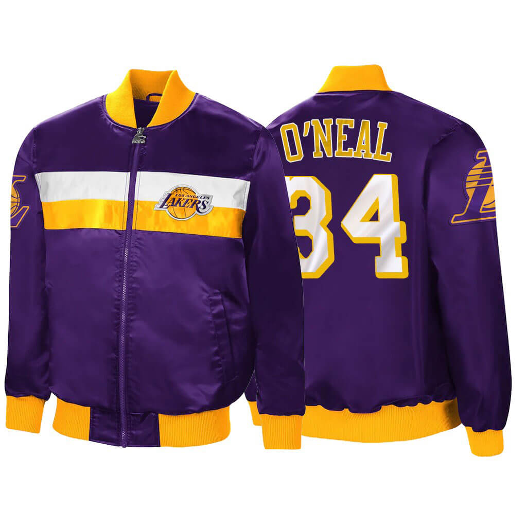 Los Angeles Lakers Purple Embroidered Jacket