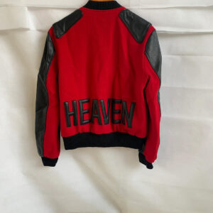 Red Black Heaven Baseball Varsity Jacket