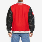 Red Black Prozis Baseball Varsity Jacket