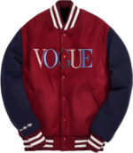 Red Brooklyn Vogue Varsity Jacket
