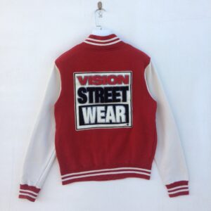 Red Vision Street Wear Varsity Jacket