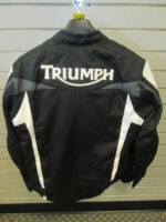 Triumph Black And White Motorcycle Racing Jacket