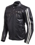 Triumph Motorcycle Racing Black Leather Jacket