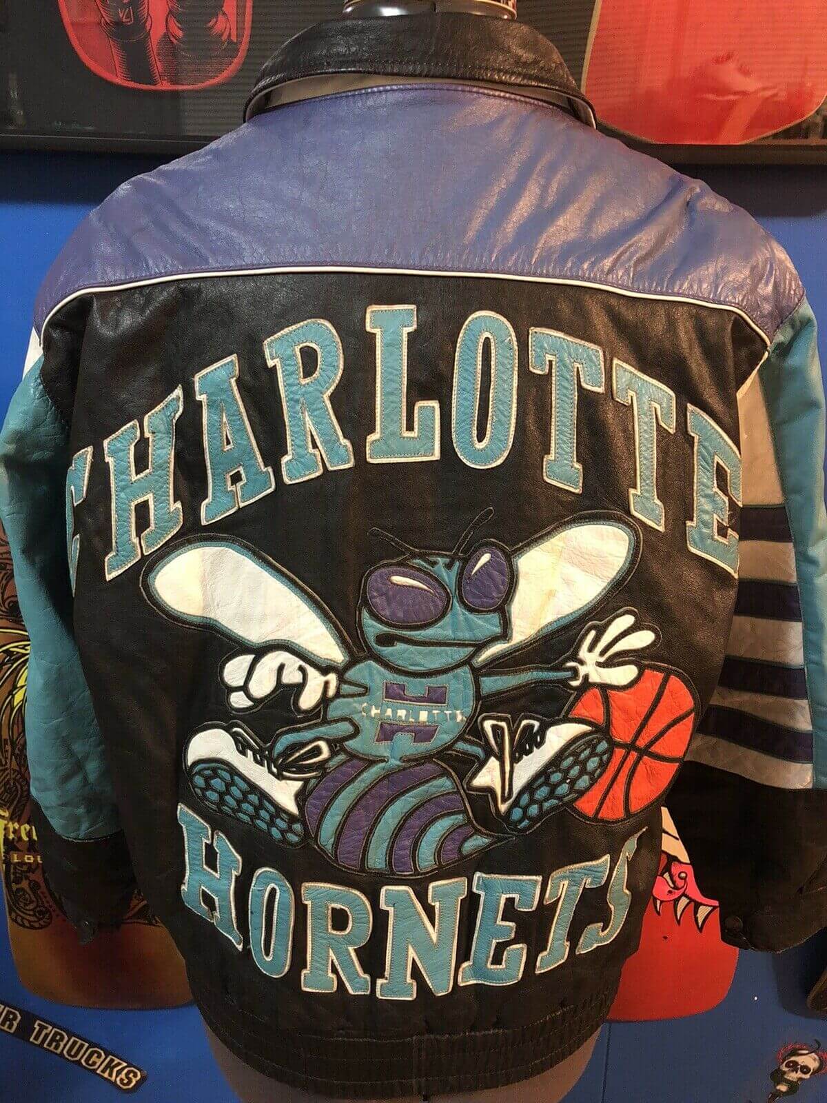 charlotte hornets jacket vintage