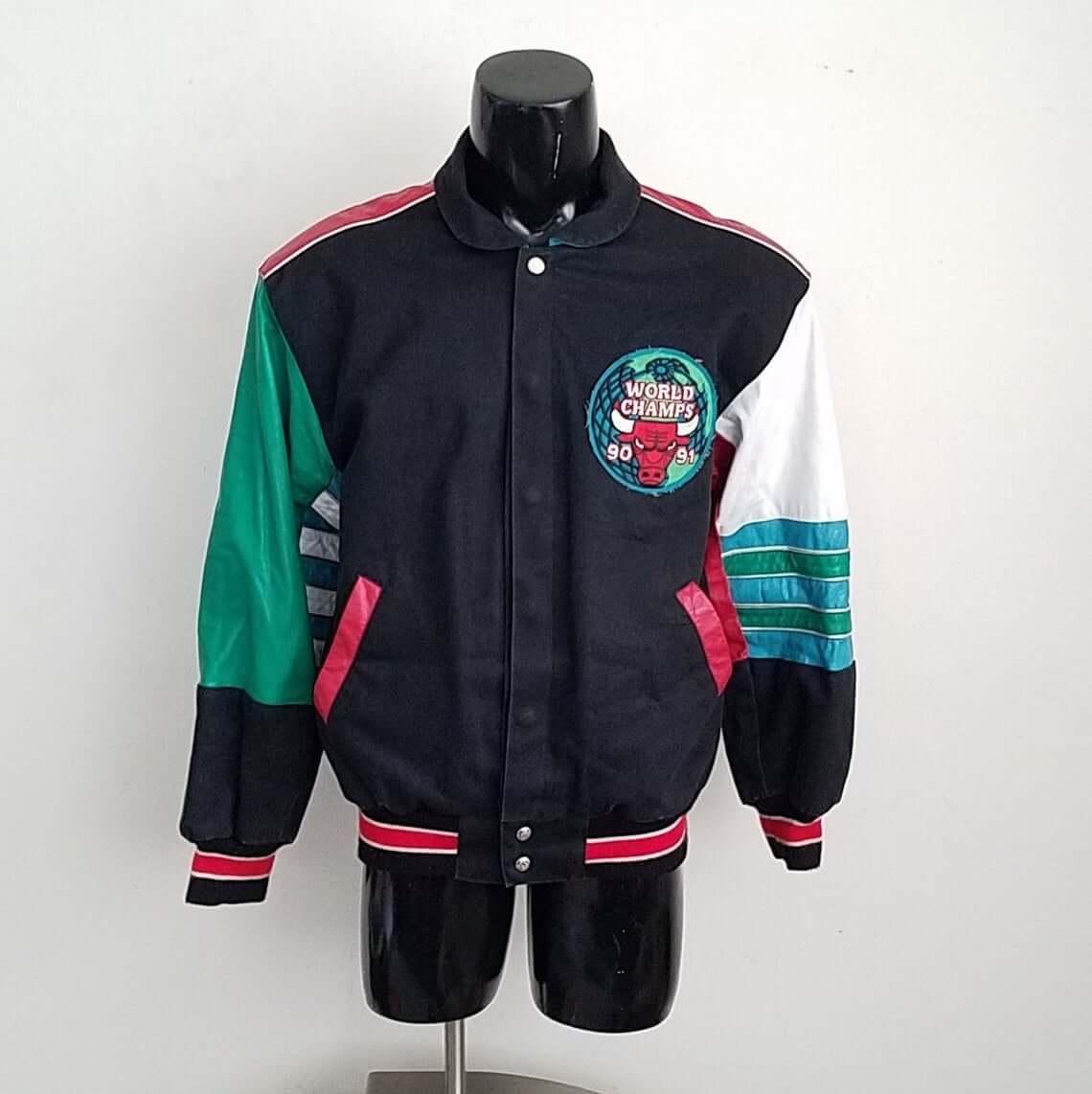 chicago bulls varsity jacket vintage