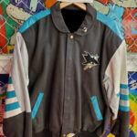 Vintage Jeff Hamilton San Jose Sharks Leather Jacket