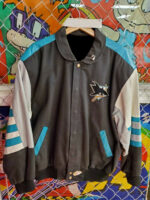 Vintage Jeff Hamilton San Jose Sharks Leather Jacket