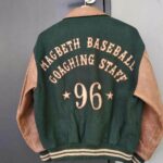 Vintage Macbeth Green Varsity Baseball Jacket