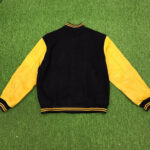 Vintage Macbeth MB Black Yellow Varsity Jacket