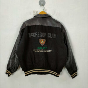 Vintage Mcgregor Letterman Black Varsity Jacket