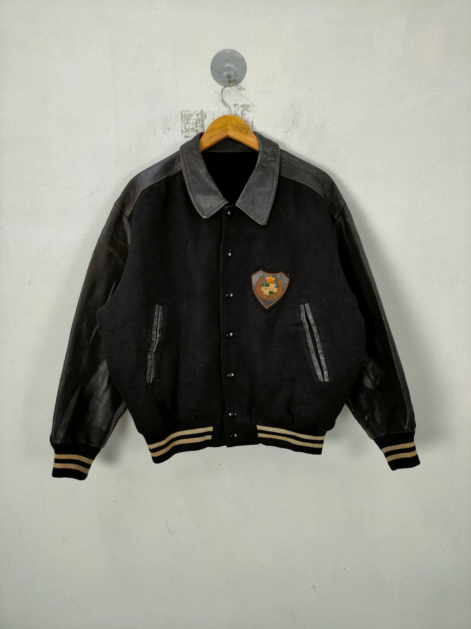 New Letteman College Mens Black Bombe Vasity Jacket ... - EBay