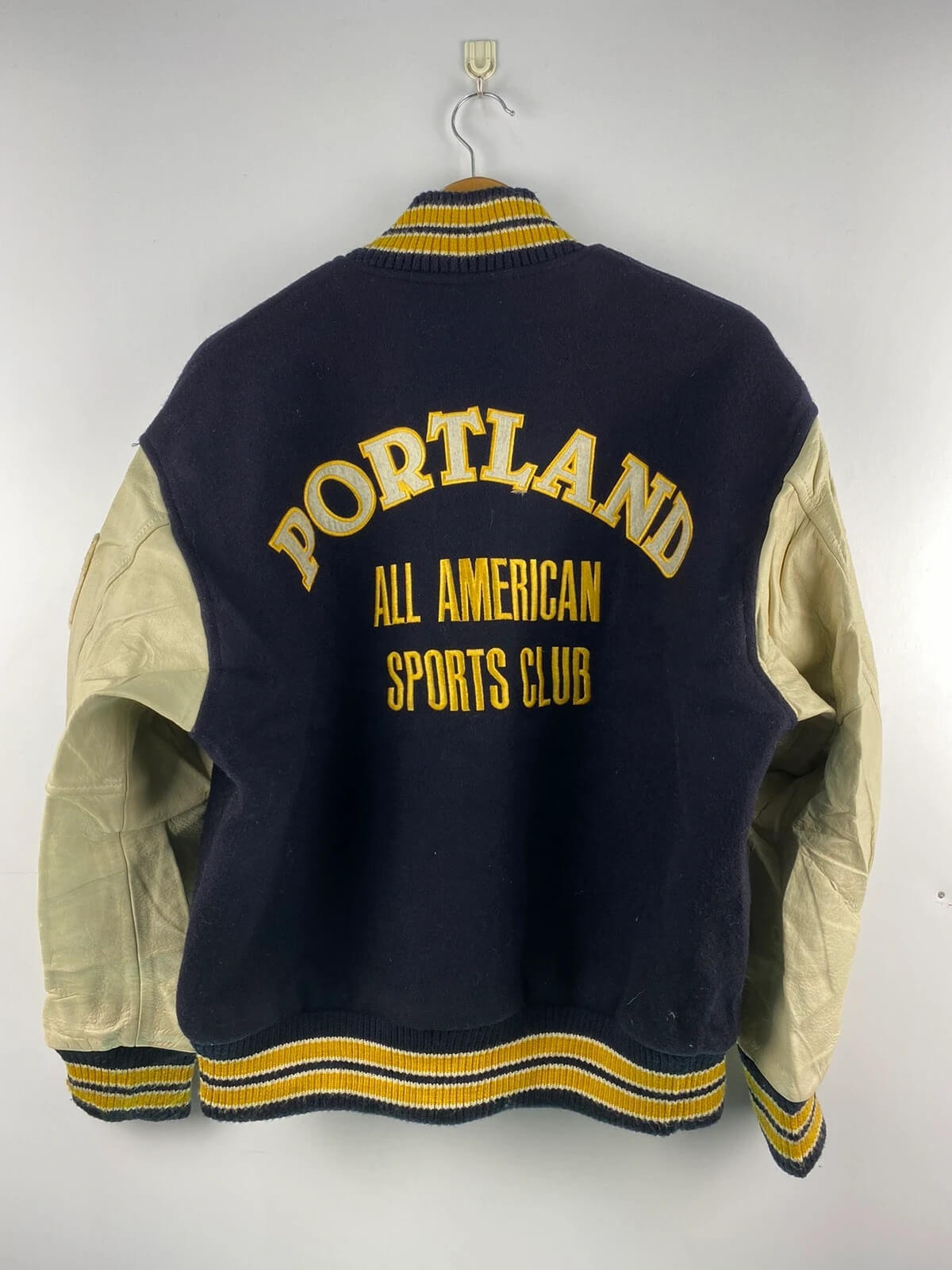 Vintage Portland American Sport Club Varsity Jacket (2) Vintage Portland American Sport Club Varsity Jacket