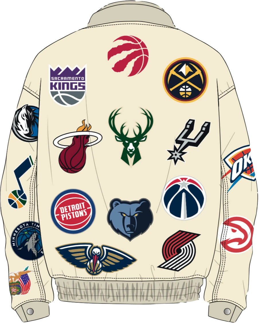 Jeff Hamilton NBA Collage Wool Jacket