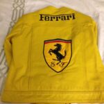 Yellow Michael Schuhmacher Ferrari Motorcycle Jacket