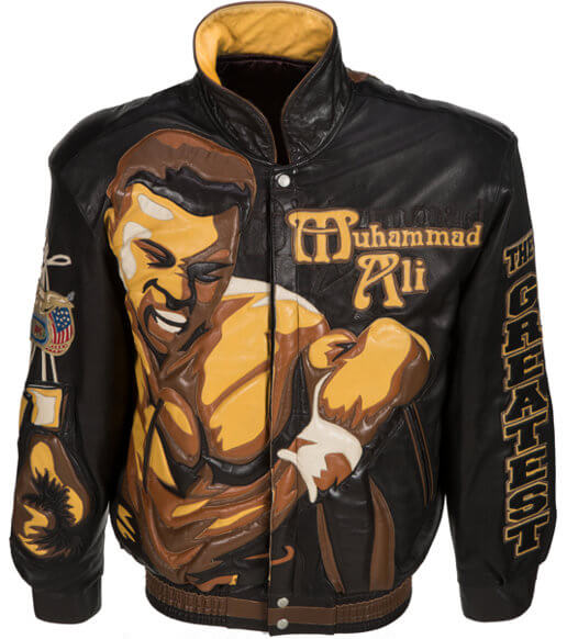 2000 Muhammad Ali Black Leather Jacket (1) 2000 Muhammad Ali Black Leather Jacket