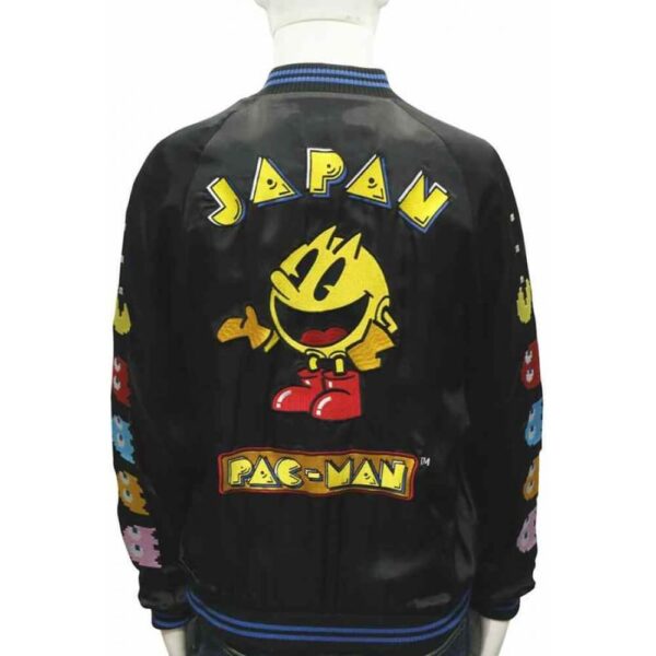 Arcade Game Japan Pacman Satin Jacket