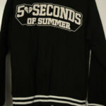 Black 5 Seconds Of Summer Varsity Jacket