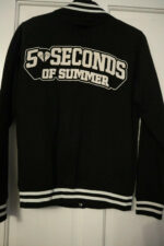 Black 5 Seconds Of Summer Varsity Jacket