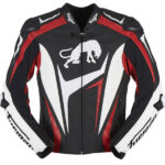 Black And Red Furygan Motorcycle RS R Leather Jacket