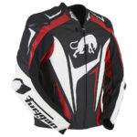 Black And Red Furygan Motorcycle RS R Leather Jacket