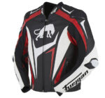 Black And Red Furygan Motorcycle RS R Leather Jacket