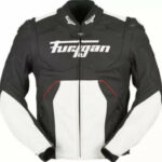 Black And White Furygan Raptor Evo Leather Jacket
