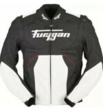 Black And White Furygan Raptor Evo Leather Jacket