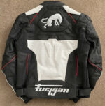 Black And White Furygan Raptor Evo Leather Jacket
