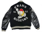 Black B Letterman Baseball Varsity Jacket