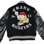 Black B Letterman Baseball Varsity Jacket