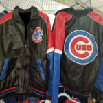 Black Chicago Cubs Leather Jacket