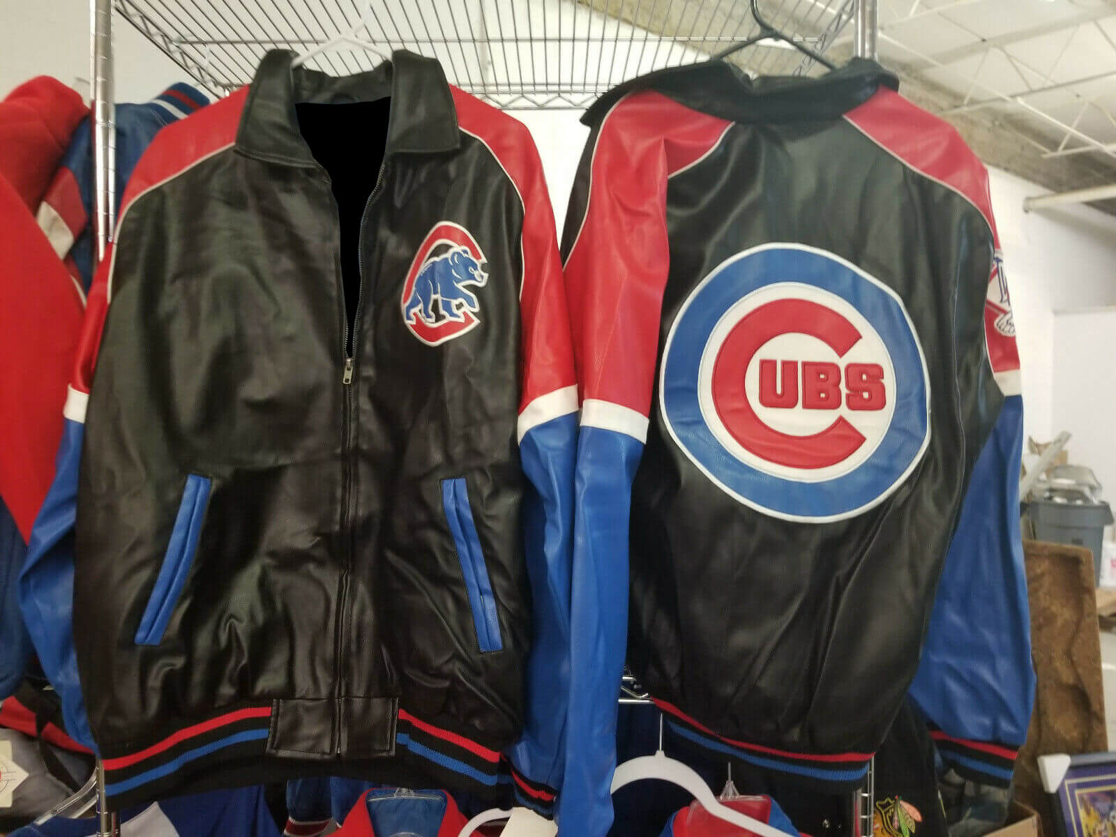 Black Chicago Cubs Leather Jacket Black Chicago Cubs Leather Jacket
