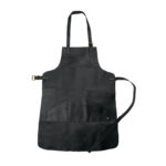 Black Distressed Leather Apron For Hobbyists Woodwork