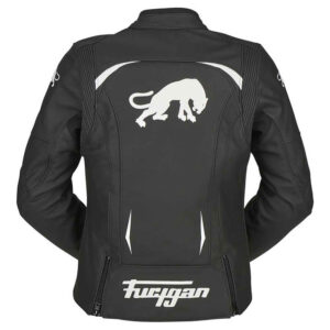 Black Furygan Ariana Motorcycle Leather Jacket