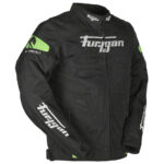 Black Furygan Atom Vented Motorcycle Textile Jacket