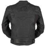 Black Furygan Ghost Motorcycle Leather Jacket