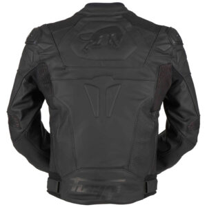 Black Furygan Ghost Motorcycle Leather Jacket