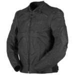 Black Furygan Ghost Motorcycle Leather Jacket