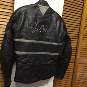 Black Furygan Motorcycle Leather Jacket