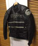 Black Furygan Motorcycle Leather Jacket