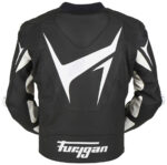 Black Furygan Motorcycle RS R Leather Jacket