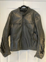 Black Furygan Motorcycle Racing Leather Jacket