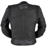 Black Furygan Nitros Motorcycle Leather Jacket