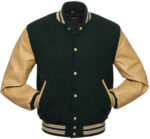 Black Golden Baseball Varsity Jacket