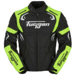 Black Green Furygan Motorcycle Textile Jacket