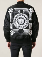 Black KTZ Patchwork Bomber Jacket