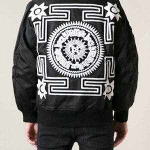 Black KTZ Patchwork Bomber Jacket