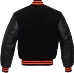 Black Orange Baseball Varsity Jacket