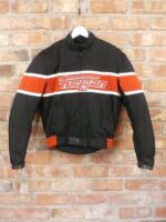 Black Orange Furygan Motorcycle Textile Jacket