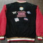 Black Red 5X Super Bowl Champions Varsity Jacket